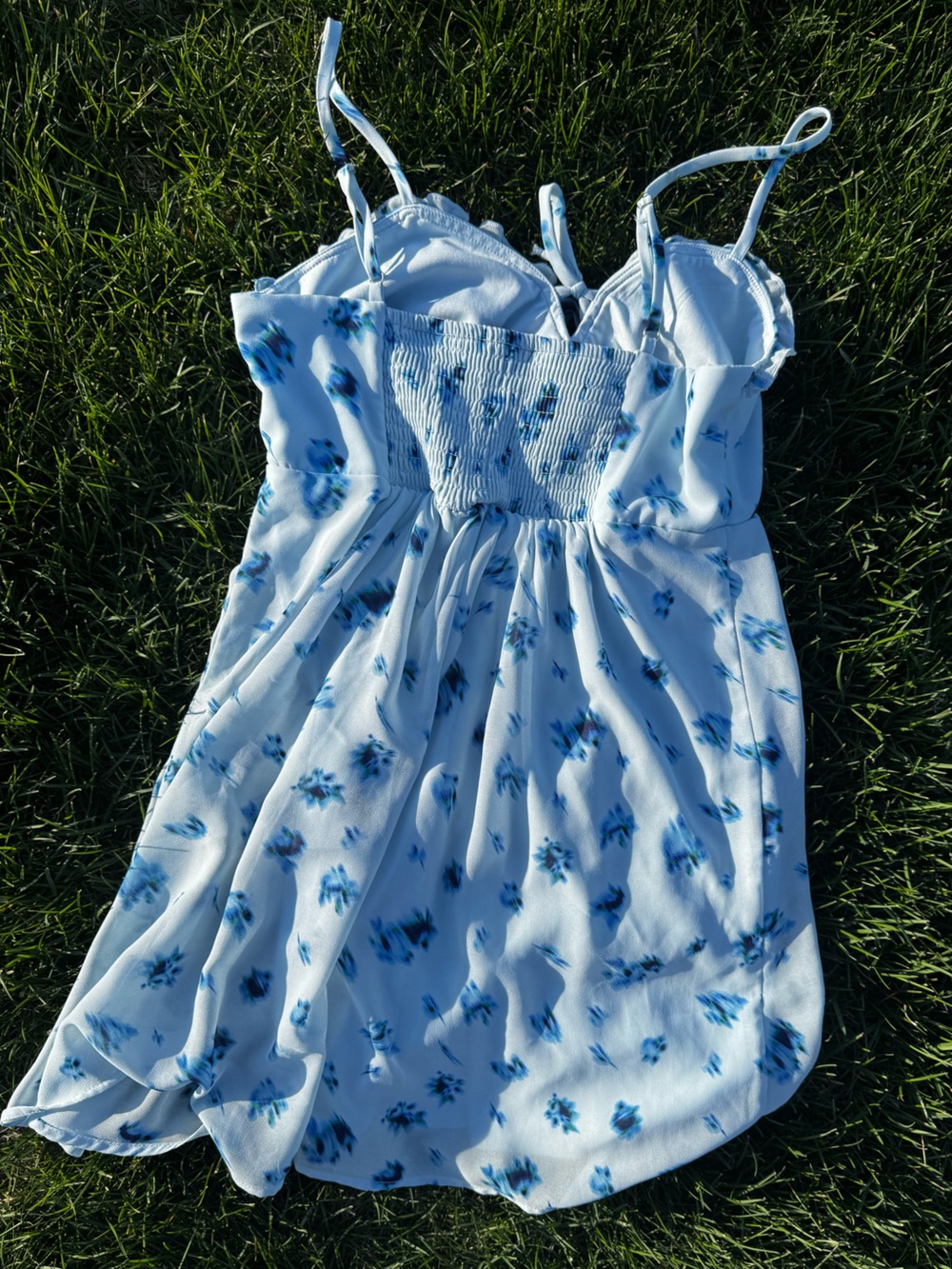 Wild Fable Blue Floral Slip Dress - Picture 3 of 4